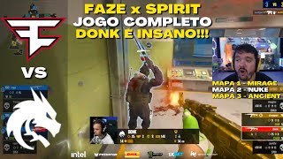 FAZE x SPIRIT (Todos os Mapas) IEM Katowice 2024