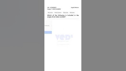 Understanding Index Numbers in Economics | 12th