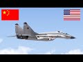 Chinese Fighter jet close to American military plane - Military Simulation - ARMA 3