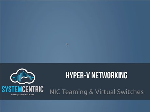 Hyper-V NIC Teaming & Virtual Switches