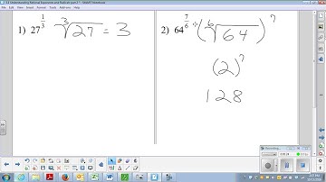 3 1 Understanding Rational Exponents and Radicals