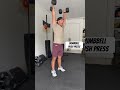 Dumbbell push press  cody wescott golf fitness