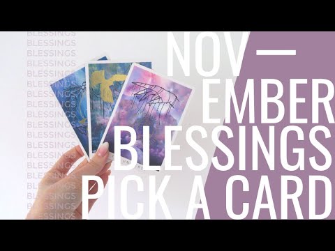 November Blessings PICK A CARD Tarot Reading / Message from Spirit / November Psychic Reading - 동영상