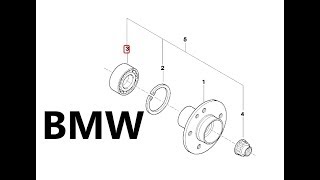 BMW e46 Wheel bearing REAR Задний подшипник колеса