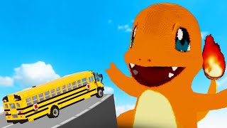 BUS vs GIANT CHARMANDER! (Teardown)