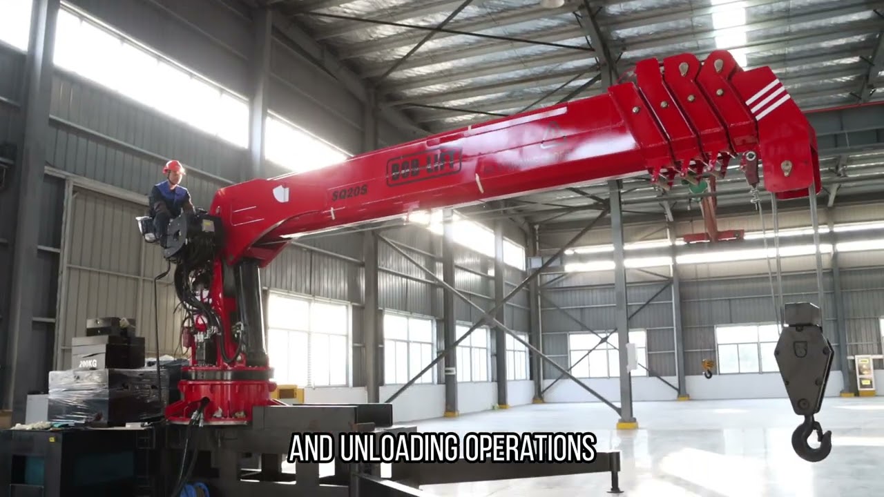 20 Ton Telescopic Boom Marine Crane Test Video