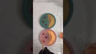 🌸Making Floral Coasters #shorts