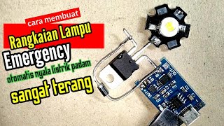 CARA MEMBUAT LAMPU EMERGENCY DARI PARALON