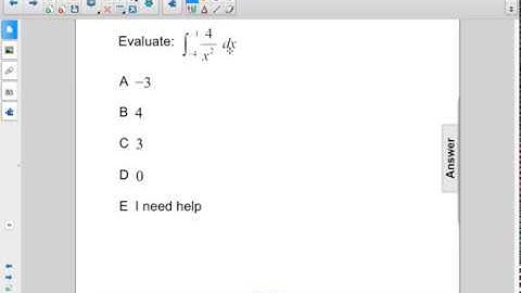 AP Physics C Calculus Integrals Antiderivatives Pt 2 Q08