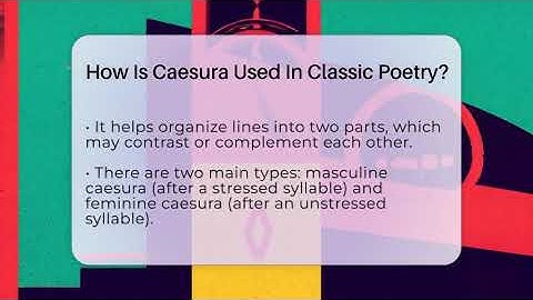 How Is Caesura Used In Classic Poetry? - The Prose Path