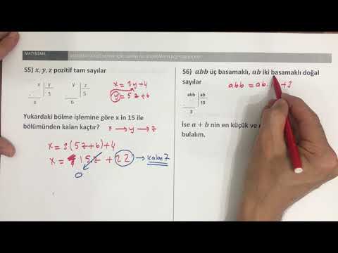 BÖLME İŞLEMİ -2 (Soru Çözümü)