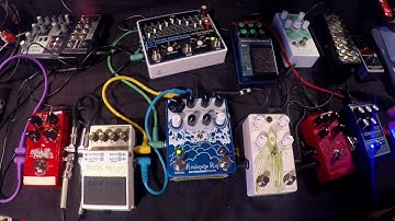 Electro Harmonix RTG Through A Bunch Of Guitar Pedals! (Sci Fi Sounds) (TRUE STEREO)