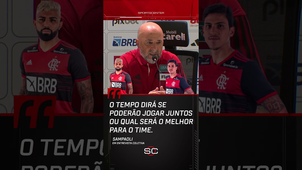 GABIGOL E PEDRO PODEM JOGAR JUNTOS? VEJA A RESPOSTA DE SAMPAOLI! #Shorts