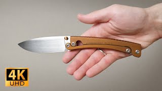 Making new titanium "lever" knife (ENG SUB)