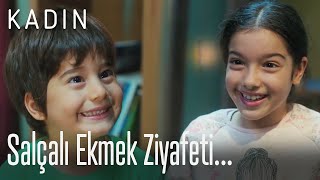 Salçalı ekmek ziyafeti... - Kadın Resimi