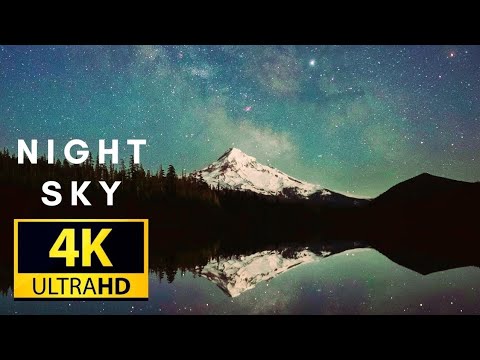 Night Sky 4K Whatsapp Status Video || Beautiful Night Sky Nature Scenery Video