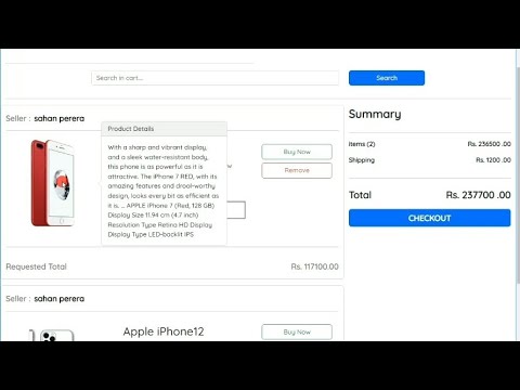 Design a responsive product details pop-up modal in the cart section|Task30Java Institute|D Fernando