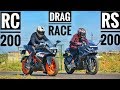 2018 DRAG RACE | KTM RC 200 VS BAJAJ PULSAR RS 200 | RACE | AYUSH VLOGS