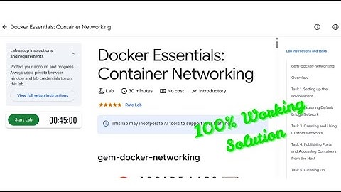 Docker Essentials: Container Networking | #qwiklabs | #googlecloudplatform | #arcade | #solution