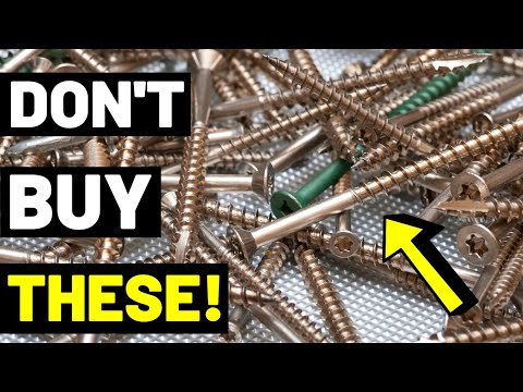 6 TYPES OF SCREWS Every DIYer Needs To Have! (Plus Which Screws NOT TO