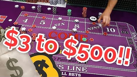 From $3 to $500 POWER PRESS!! Triple Lux Craps System - Part 2