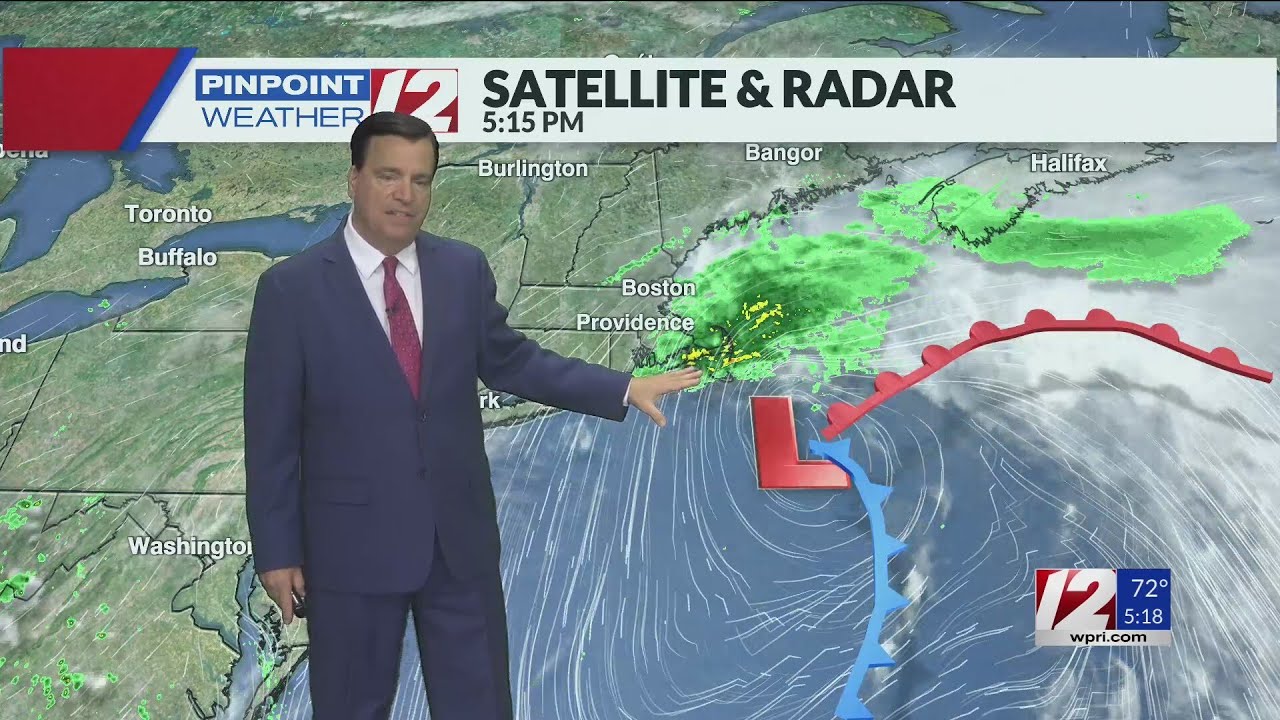 WPRI 12 Weather Forecast 9/19/24 Drizzle, Breezy Tonight - YouTube