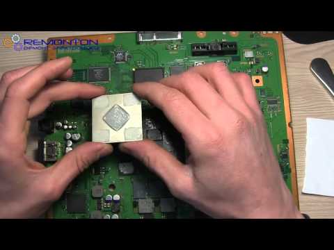 Видео: Ремонт Sony Playstation 3 как снять крышку с чипа RSX