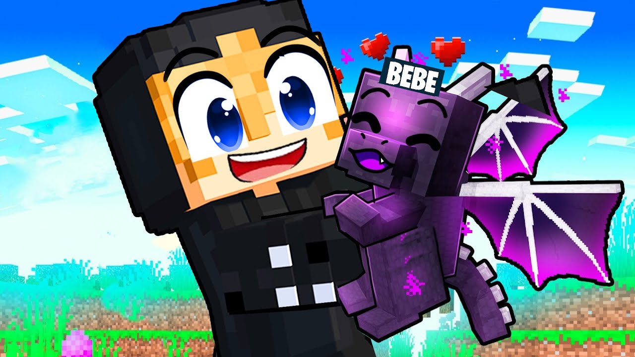 Am ADOPTAT un BEBE DRAGON in Minecraft!!! - YouTube