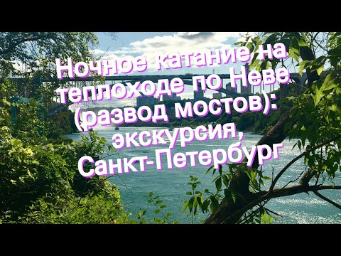 Ночное катание на теплоходе по Неве (развод мостов): экскурсия, Санкт-Петербург