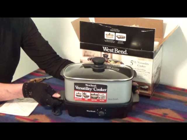 West Bend Versatility 5 Quart Oblong Slow Cooker 