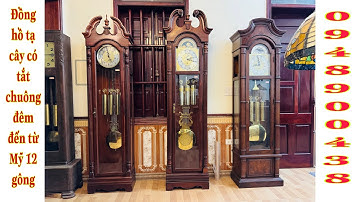 ĐỒNG HỒ QUẢ TẠ CƠ HOWARD MILLE  TẮT CHUÔNG ĐÊM 12 gông 3 bản nhạc nhập MỸ nguyên bản