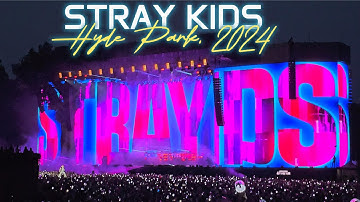 [4K]  BST Hyde Park 2024 July 14  - Stray Kids full Concert with cuts - Terrace standing view