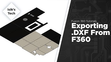 Exporting .dxf Files From Fusion 360 (For Laser Cutting etc.)