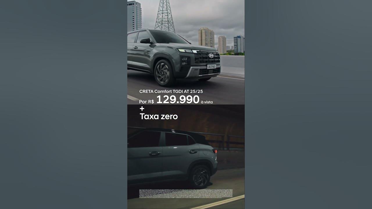Por você temos ofertas especiais para garantir o seu CRETA 0 km por R$ 129.990 à vista + taxa zero