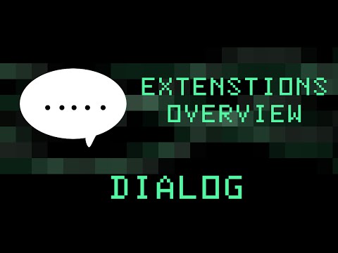 Extension Overview - Dialog