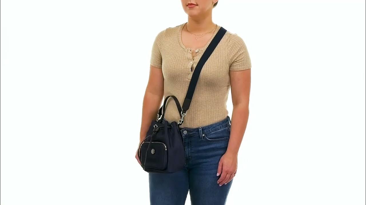 Shop Tory Burch Mini Virginia Nylon Crossbody Bag