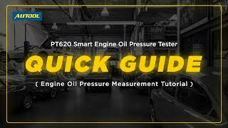 Quick Guide of AUTOOL PT620 Intelligent Engine Oil Pressure Tester!