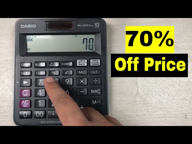 How to Calculate 70 Percent Off a Price on Calculator 