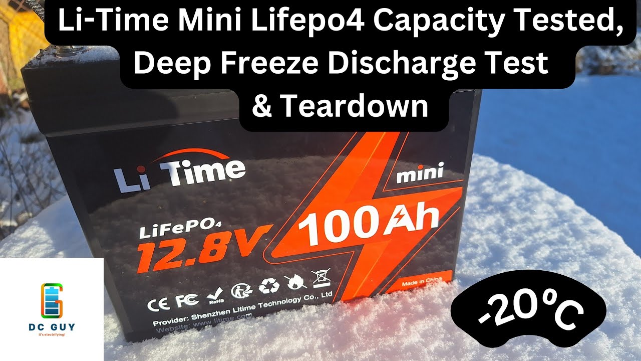 LiTime Mini 12.8V 100Ah Lifepo4 Capacity & Freeze Discharge Test #litime  #lifepo4 #battery 
