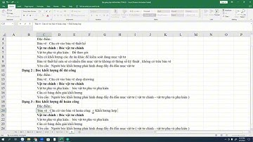 Bóc tách khối lượng cơ điện
