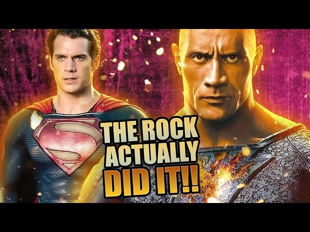 Dwayne Johnson Black Adam and Henry Cavill Superman Speculated For