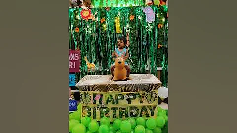 First Birthday Decoration : Jungle theme - Mowgli Legend of the Jungle 😜