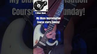 Intro guitar licks // Slow Blues backing track - E minor 🎸