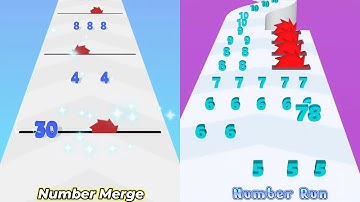 Number Merge Run Master 3D vs Number Run Merge Running Game (Level Up, All Level, Gameplay)