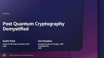 AWS re:Inforce 2025 - Post-quantum cryptography demystified (DAP222)