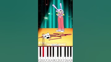 DIGITAL CIRCUS Slickback ANIMATION Jax & Gangle (@SmartShiz) - Octave Piano Tutorial
