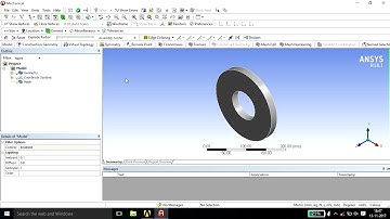 thermal stress analysis part1 Using Ansys workbench 18.1
