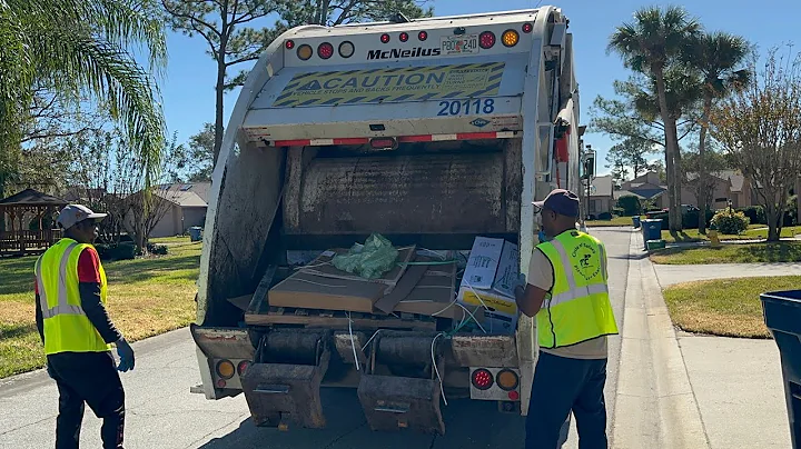 FCC McNeilus Rear Loader Garbage Truck