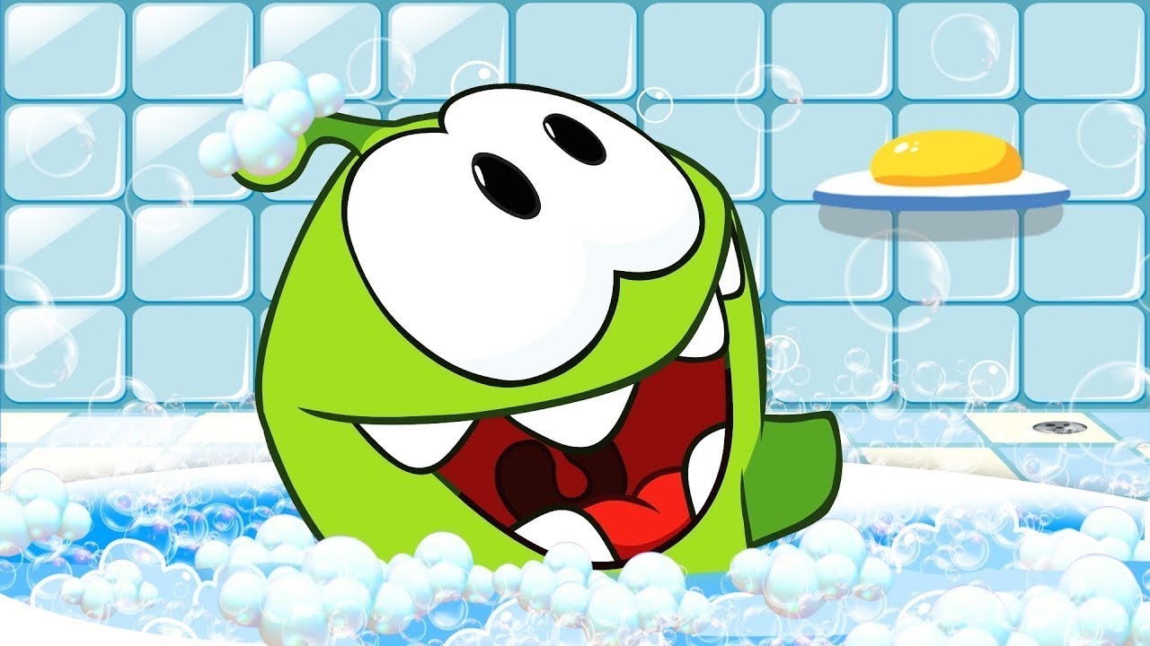 Om Nom Arabic - Bath Time | Cartoons For Kids | Cut The Rope - YouTube