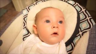 BABY GIGGLES FOR THE FIRST TIME!!!